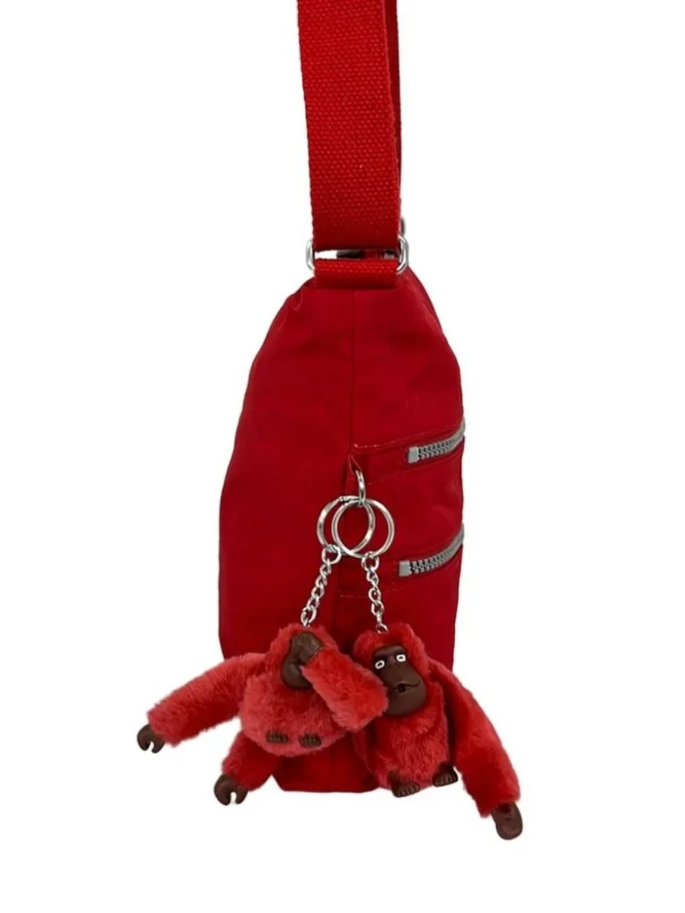 Kipling Red Nylon Shoulder Bag